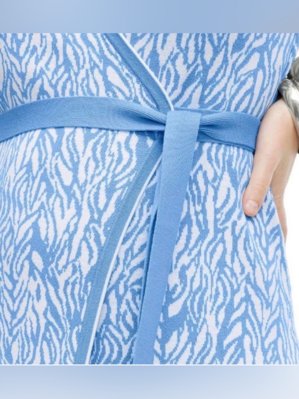 Diane Von Furstenberg For Target Blue/White Wrap Dress Size XXL NWOT - Picture 2 of 5